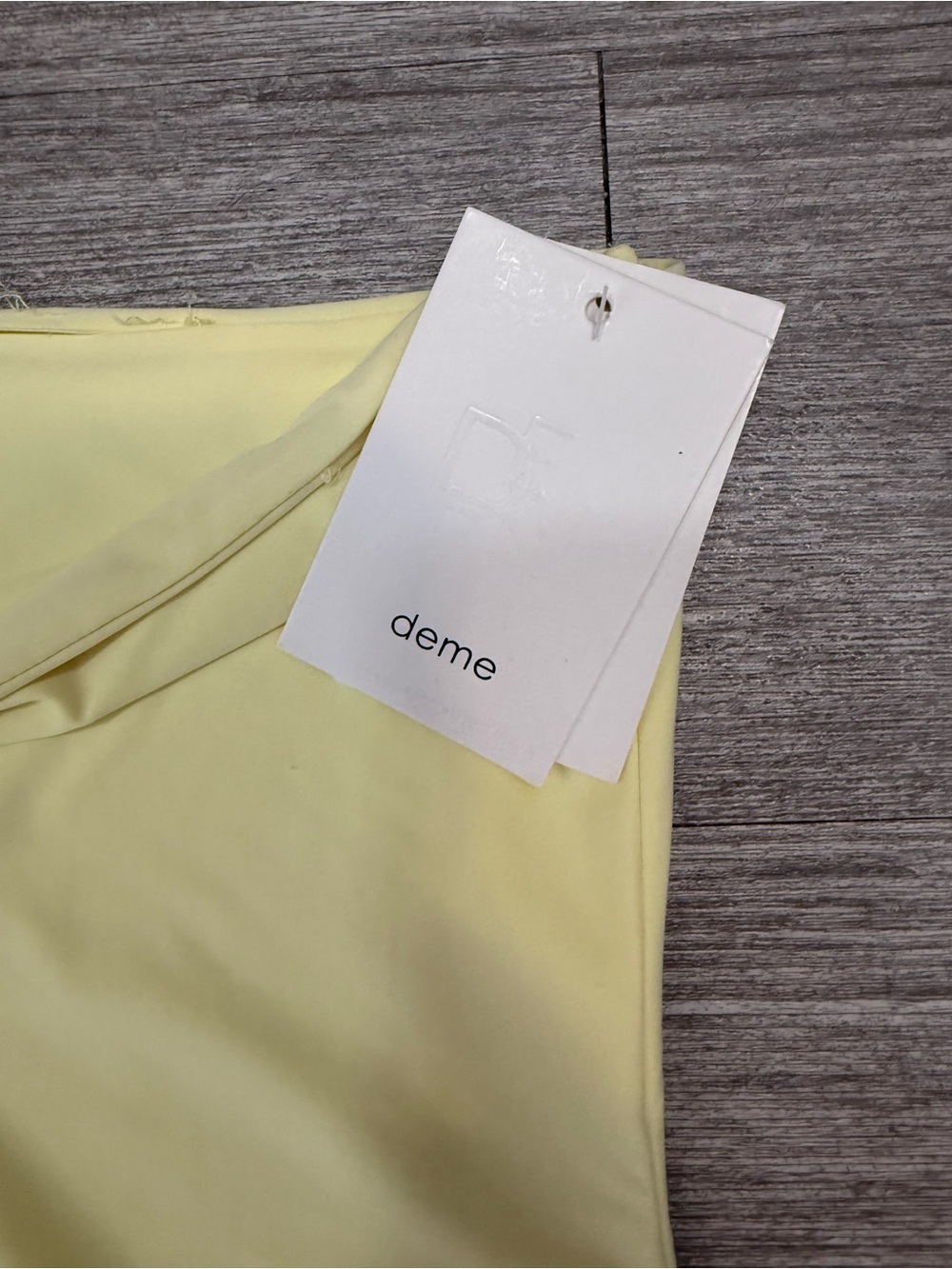 NWT Deme By Gabriella Dahlia Butter Yellow Strapless Sheer Mermaid Maxi Gown XS - Picture 10 of 12